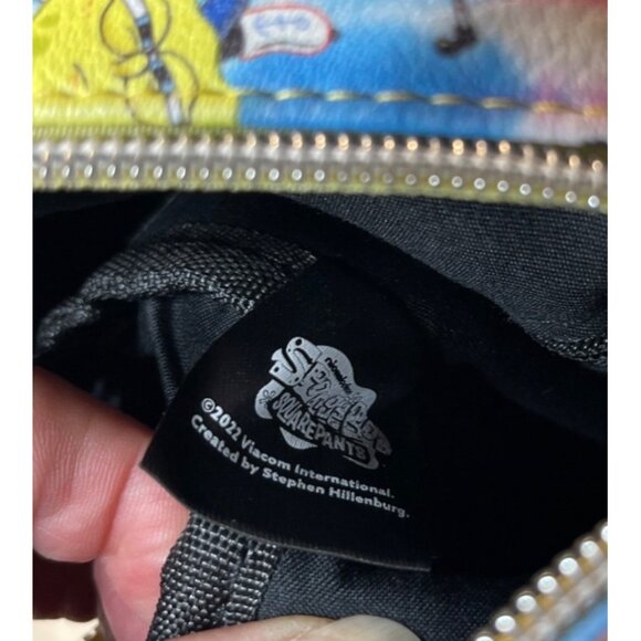 Buckle Down SpongeBob Tie-Dye Print Crossbody Bag Vegan Leather Adjustable Strap - Picture 10 of 13